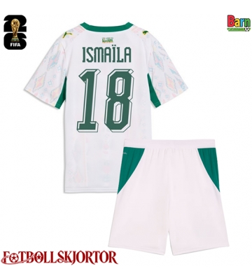 Senegal Ismaila Sarr #18 Hemmakläder Barn VM 2026 Kortärmad (+ Korta byxor)